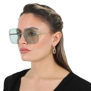 NEW Dior ULTRADIOR SU  B0O0 Gold Green Women Square Oversized Sunglasses